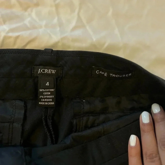 J.Crew café trouser size 4 black ankle slacks great condition - Picture 7 of 7